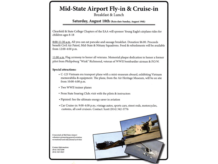 2012 Mid State Airport Fly-In information